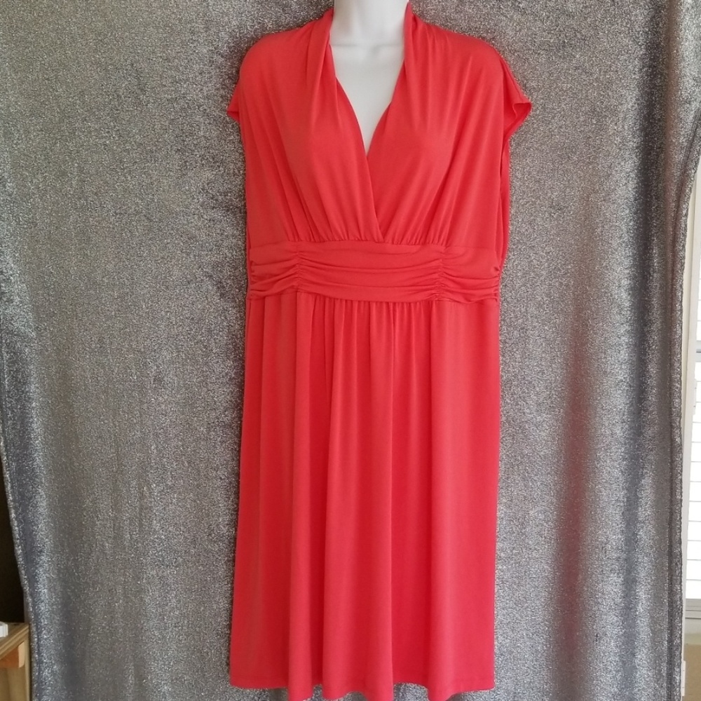 Hot coral dress Geore xl 16-18